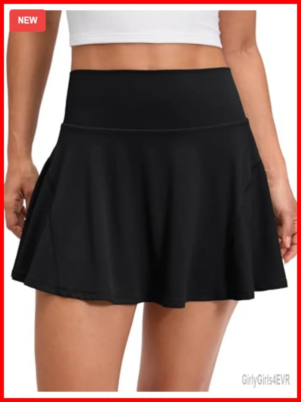 Pleated Tennis Skort with Built-in Shorts, High Waisted, Buttery Soft Activewear